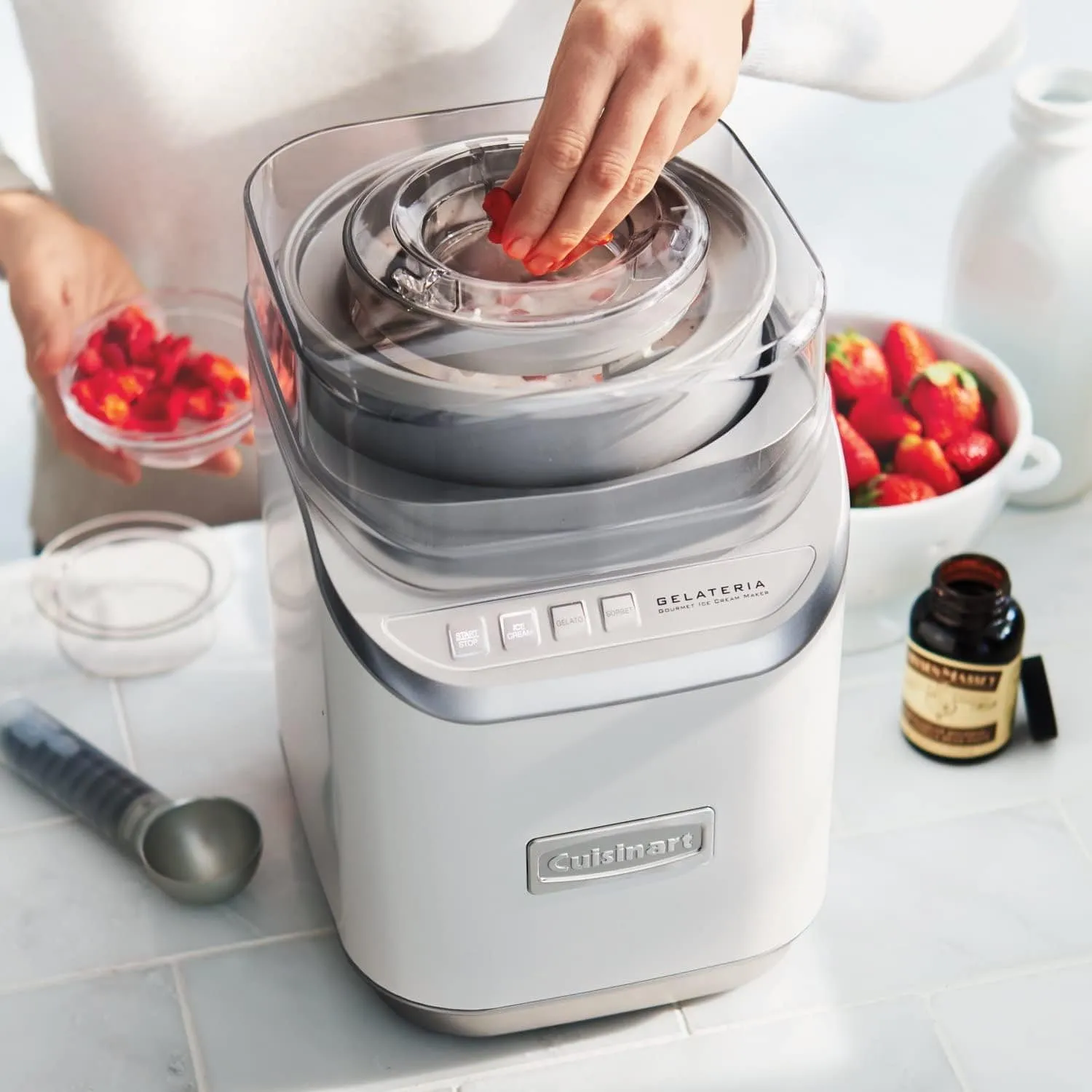 Cuisinart Electric Ice Cream Maker White - Certified Refurbished