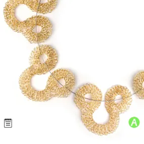 Curlicue pendant - Partial Wire Crochet pattern