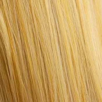 Curly blonde half wig hairpiece extension (3/4 wig), long: Meana