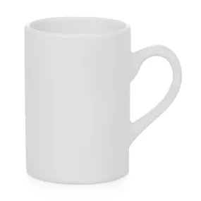 Customizable Ceramic White Coffee Mug - 10 Oz