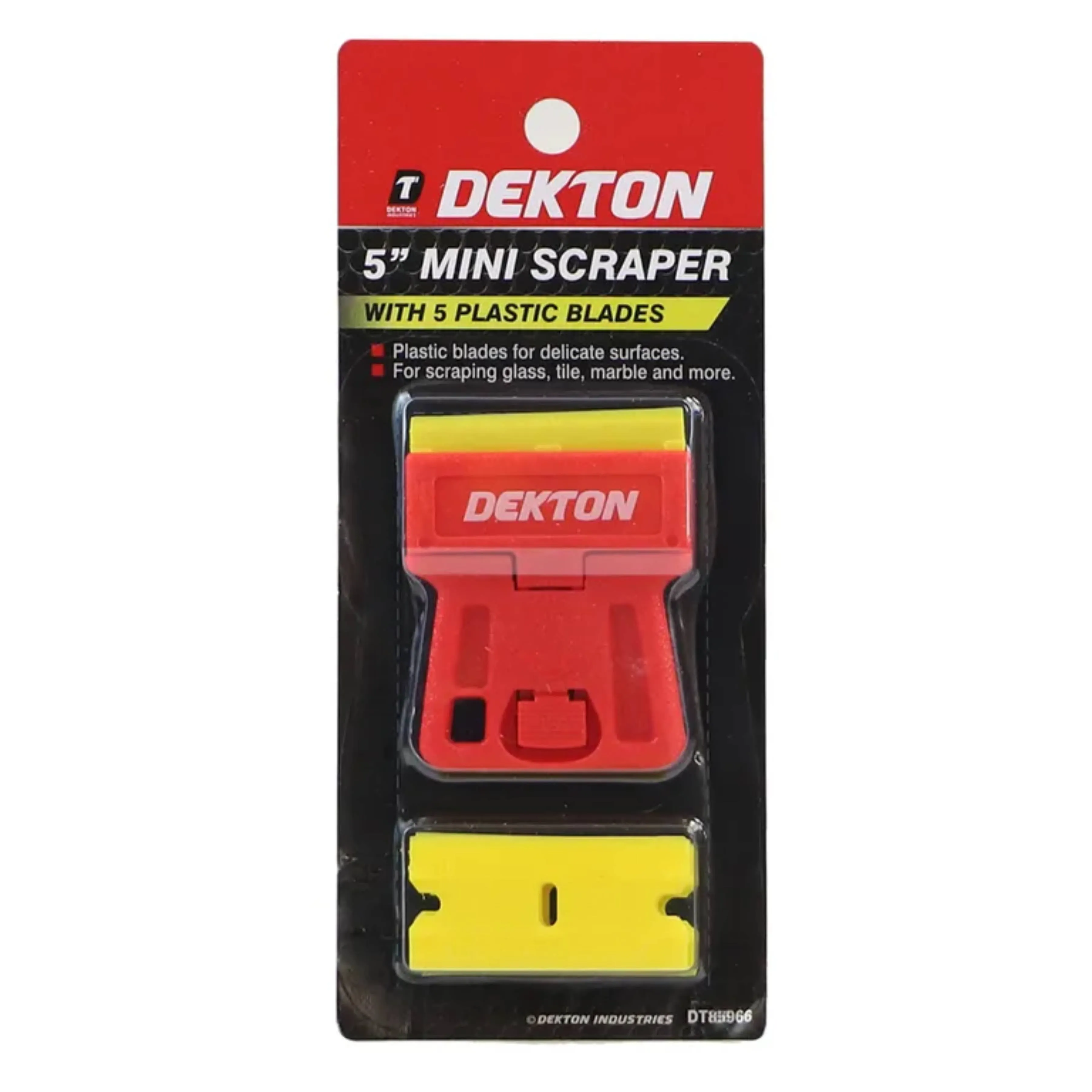 DEKTON Mini Scraper with 5 Plastic Blades