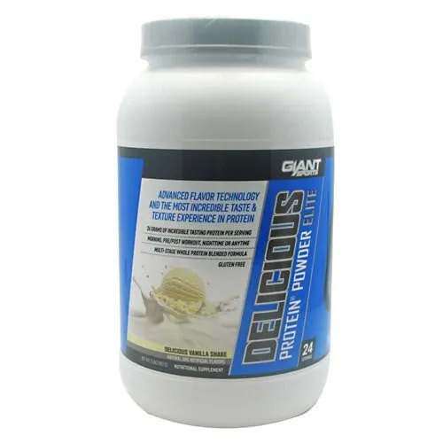 Delicious Protein Elite Vanilla 2 lbs By Giant Sports Products