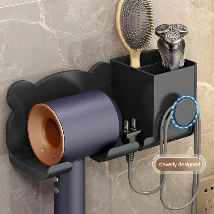 Dyson Hair Dryer Wall-Mount Storage Rack for Bathroom Organization