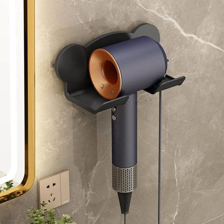 Dyson Hair Dryer Wall-Mount Storage Rack for Bathroom Organization