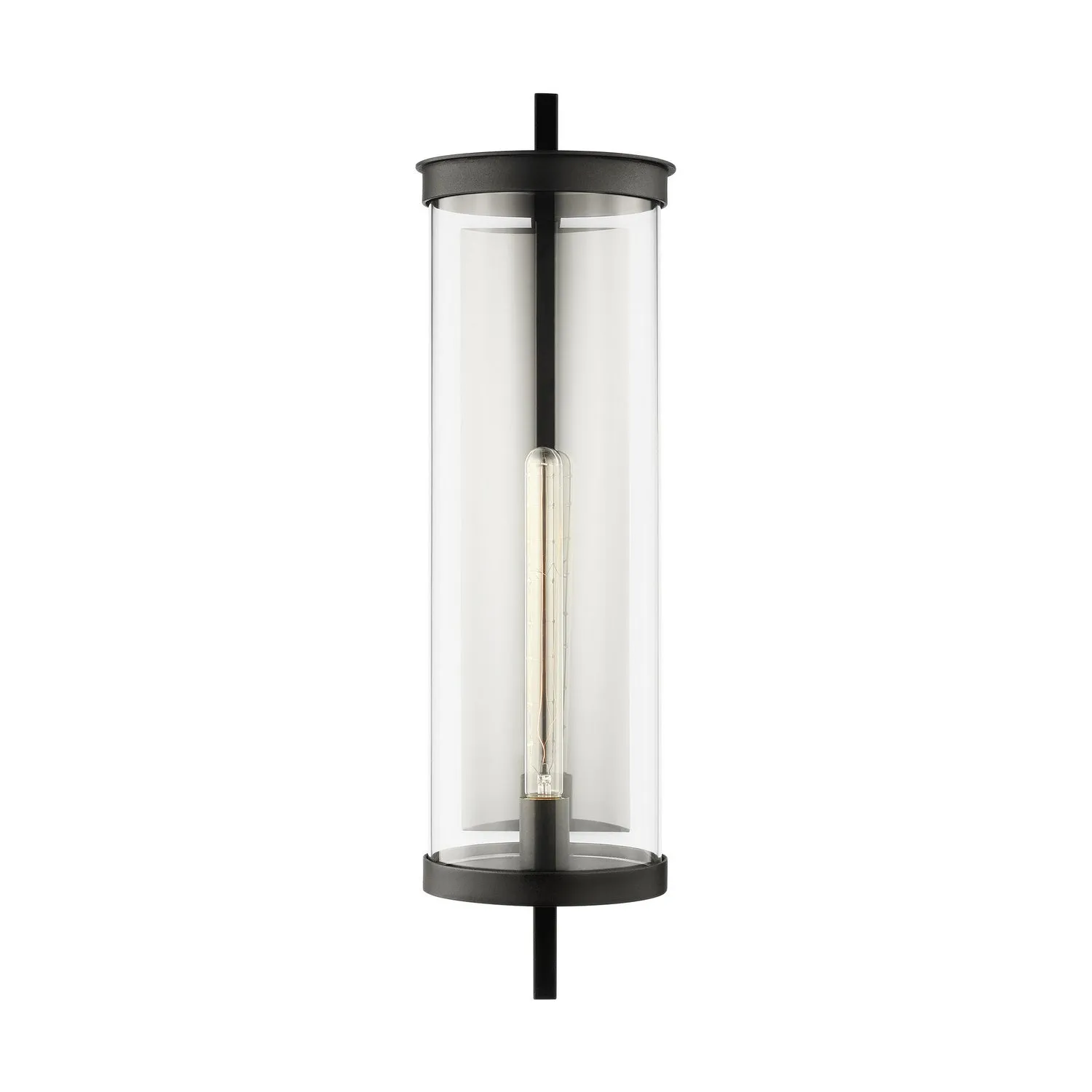 Eastham 1-Light Wall Lantern in Textured Black