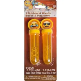 Emoji Bubbles & Wands (2pcs)