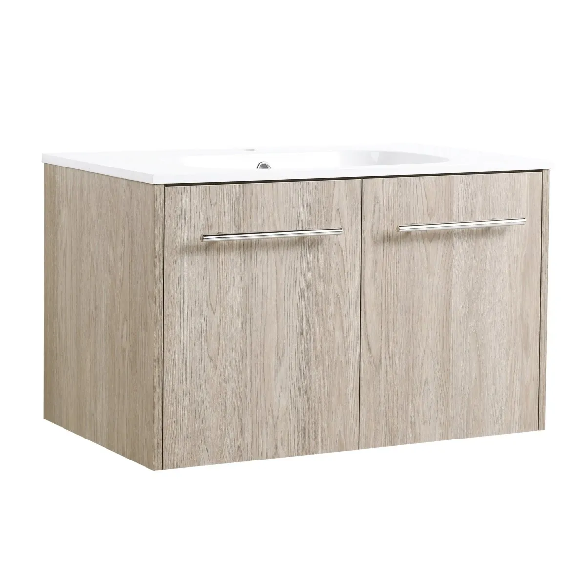 ExBrite 30 Inch Wall Mounted Bathroom Vanity,Wooden With Livingroom