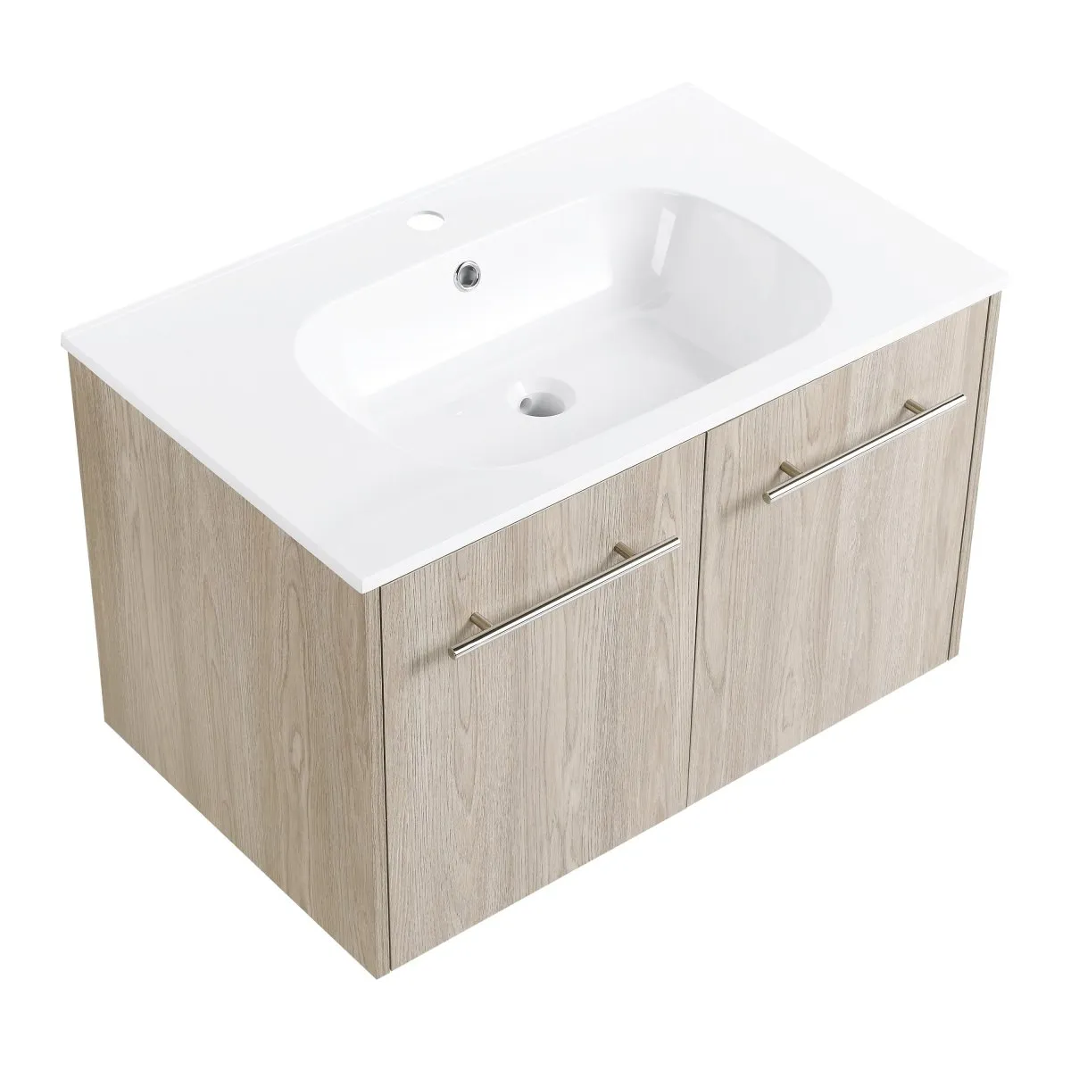 ExBrite 30 Inch Wall Mounted Bathroom Vanity,Wooden With Livingroom