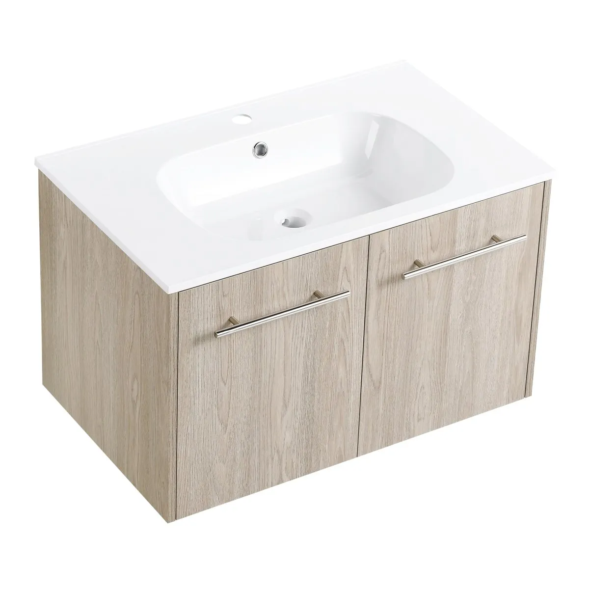 ExBrite 30 Inch Wall Mounted Bathroom Vanity,Wooden With Livingroom