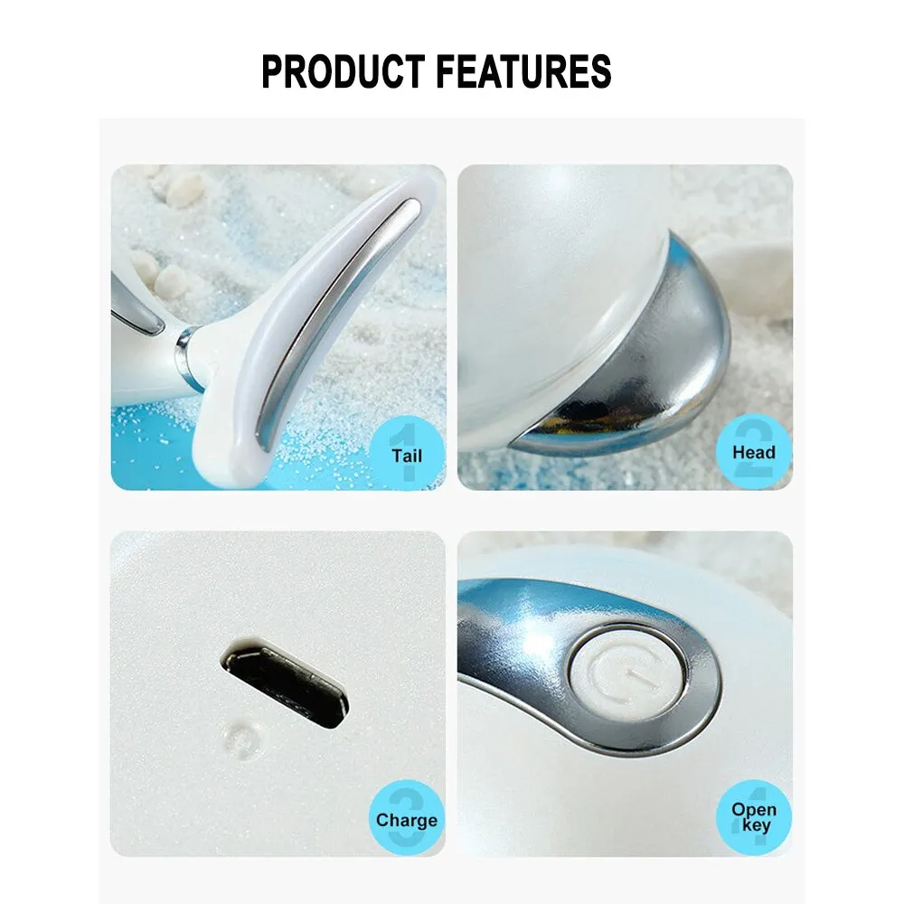 Facial Neck Massager Skin Lifter and Wrinkle Remover- USB Charging