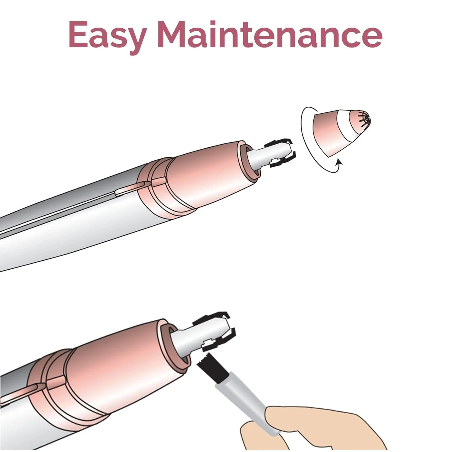 Finishing Touch Flawless Brows Eyebrow Hair Remover for Women, Electric Eyebrow Razor for Women with LED Light for Instant and Painless Hair Removal