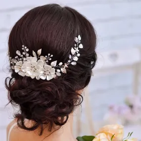 Flowers Leaf Wedding Hair Accessories Hairbands Bride Headband