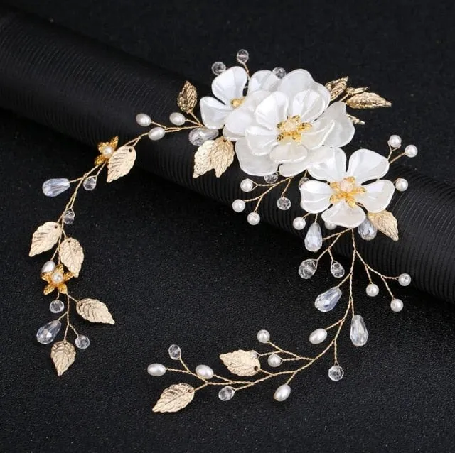 Flowers Leaf Wedding Hair Accessories Hairbands Bride Headband