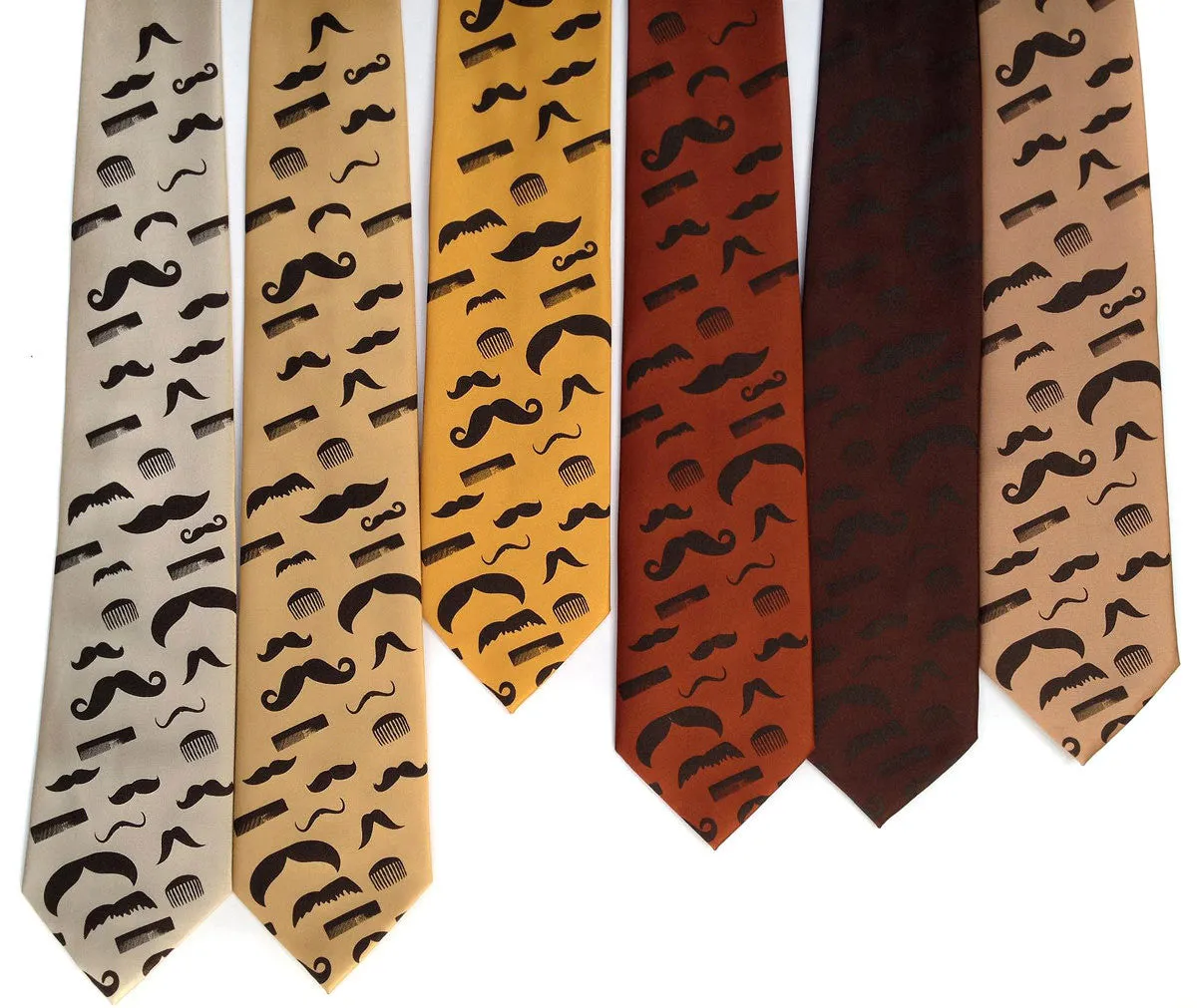 Flying Mustaches Necktie