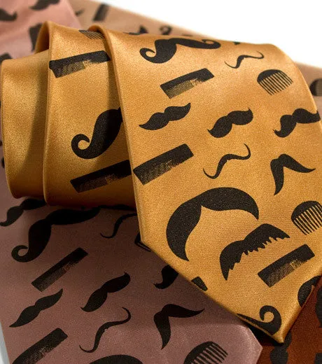 Flying Mustaches Necktie