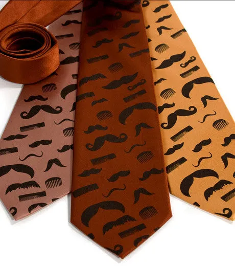 Flying Mustaches Necktie