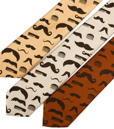 Flying Mustaches Necktie