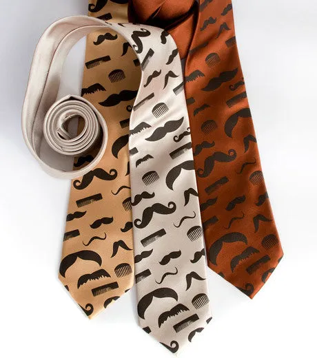 Flying Mustaches Necktie