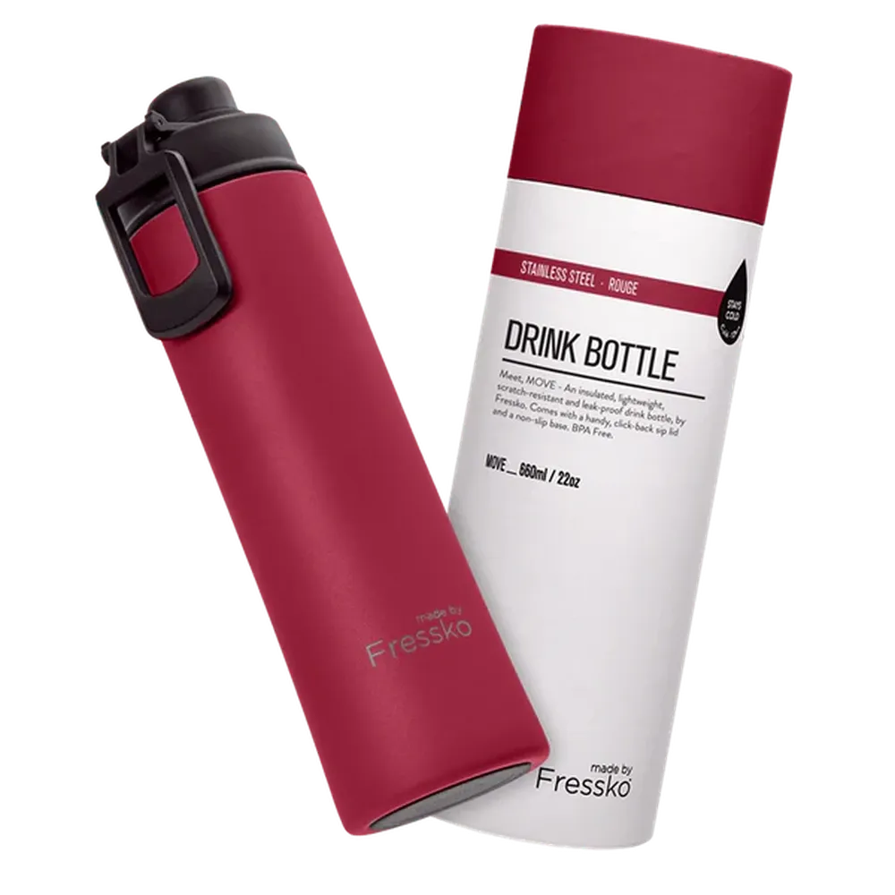 Fressko "Move" 660ml Insulated Stainless Steel Drink Bottle with Sports Lid