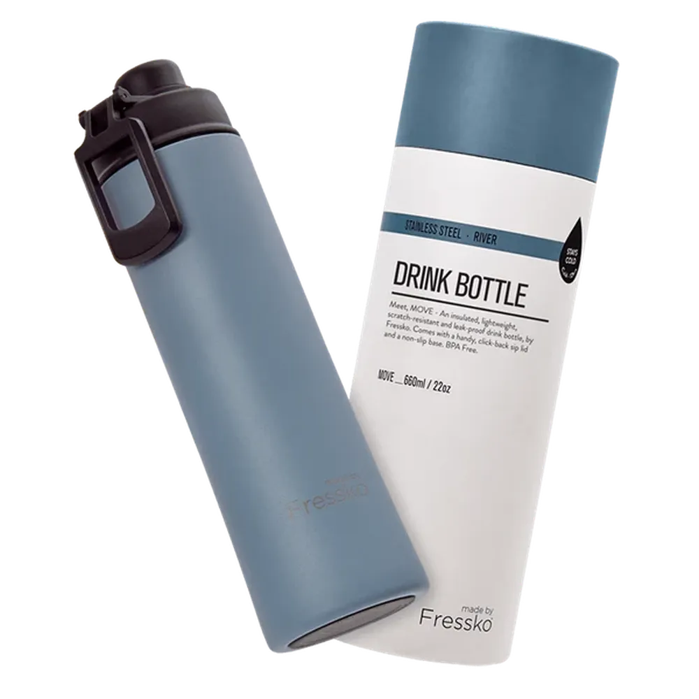 Fressko "Move" 660ml Insulated Stainless Steel Drink Bottle with Sports Lid