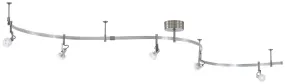 GK Lightrail 5-Light LED Monorail Kit in Brushed Nickel with Frosted