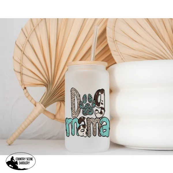 Glass Coffee Cup - Dog Mama