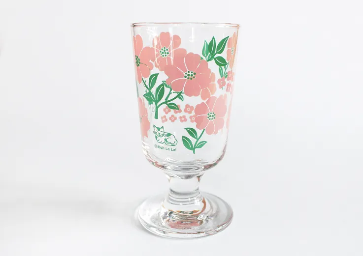 Glass Cup Champ De Fleurs