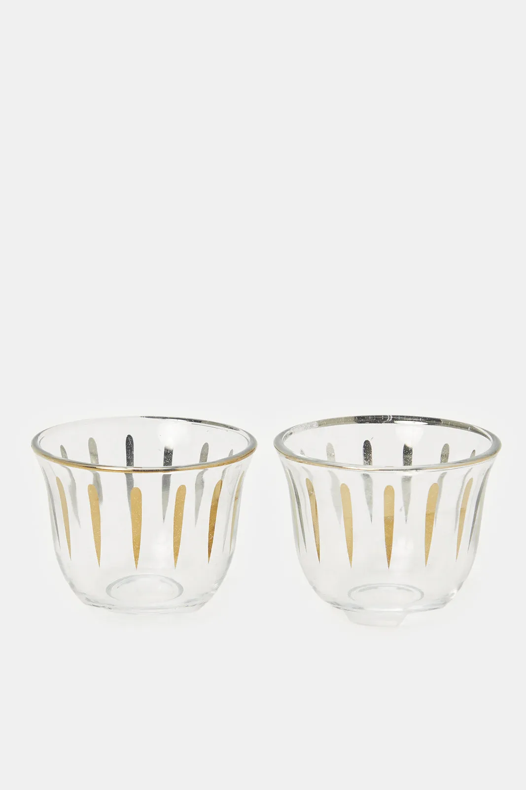 Gold Glass Cawa Cup (12 Piece)