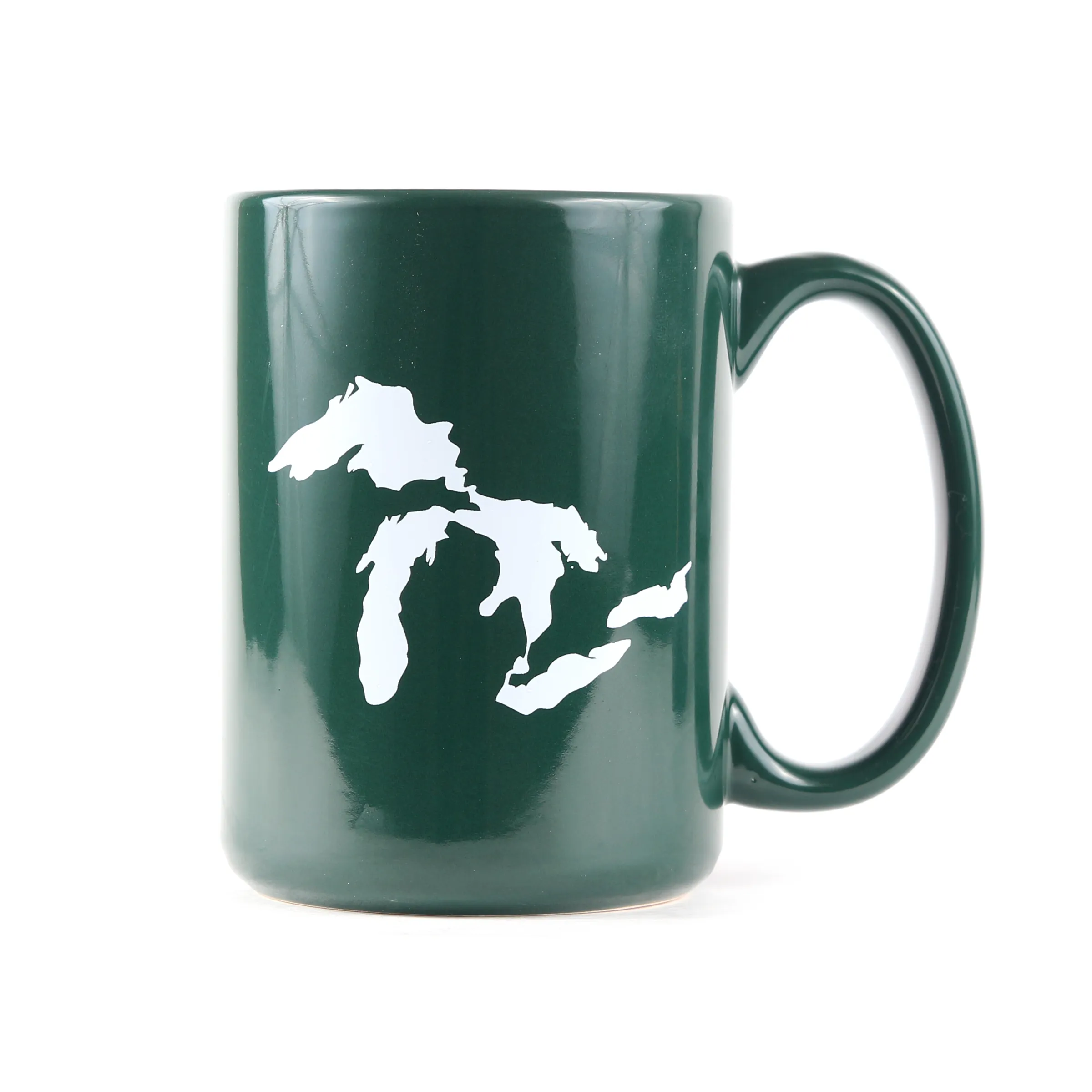 Great Lakes Coffee Mug (Green/White)