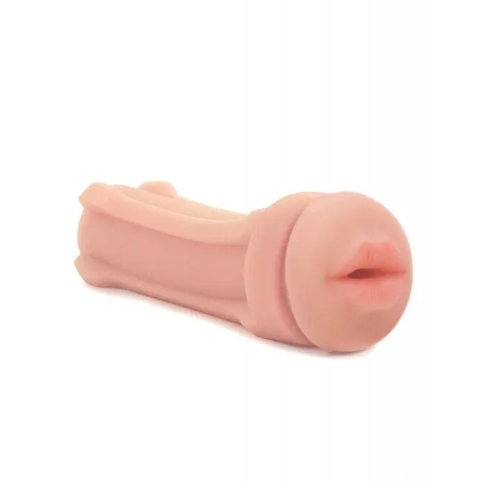 Happy Ending - Shower Stroker Mouth Cup Masturbator (Ivory)