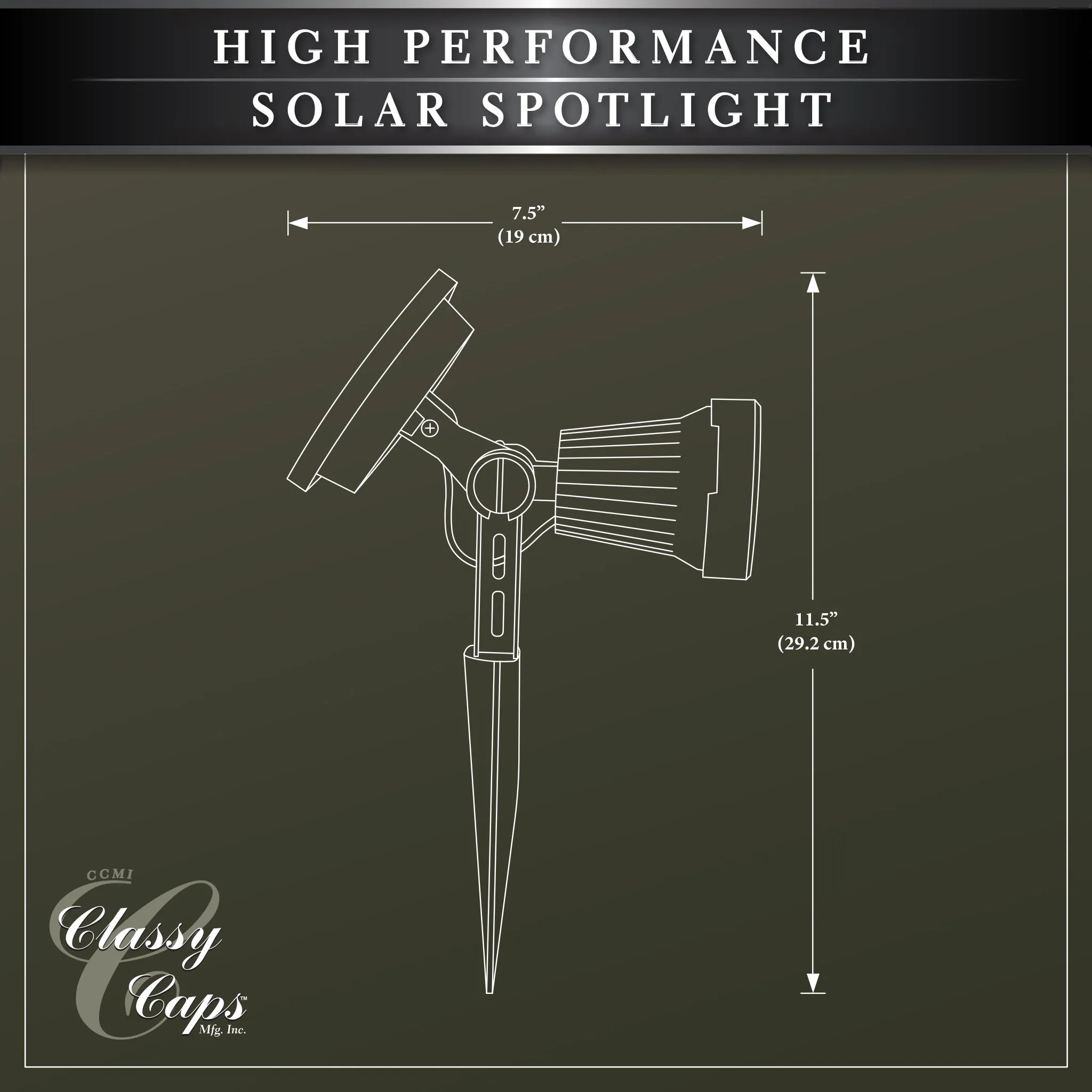 High Performance Solar Spotlight