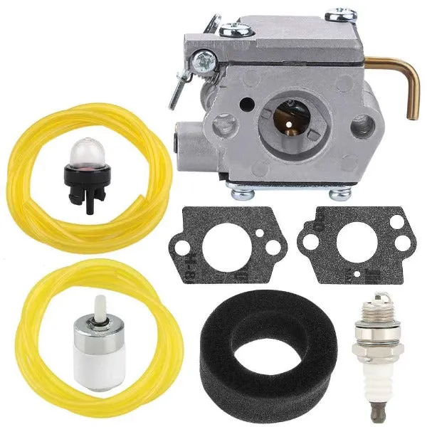 Hipa Carburetor Kit For Bolens MTD BL100 BL410 BL150 BL250 17-inch cut 31cc Gas String Trimmer Weed Wacker Replace Ryobi # 791-182875