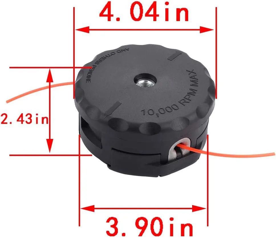 Hipa SRM225 Trimmer Head for Echo SRM230 SRM210 SRM211 Weed Eater PAS210 PAS211 PAS231 PAS260 PAS265 Replace 99944200902 High Speed-Feed 400 Bump Head