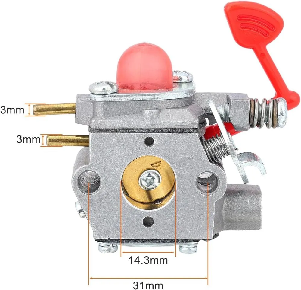 Hipa WT-875A Carburetor Kit for Poulan Pro BVM200VS BVM200C Craftsman 358794650 35879460025CC 200 Mph 430 / 450 Cfm Leaf Blower Replace 545081855