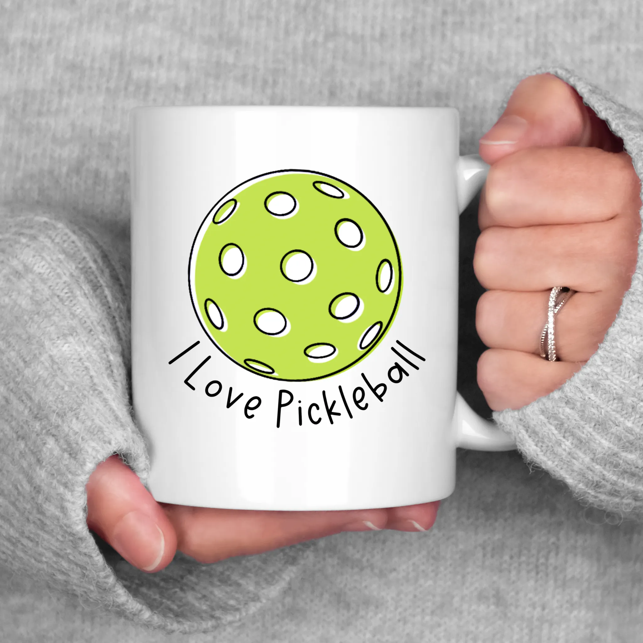 I Love Pickleball Mug Pickleball Coffee Cup