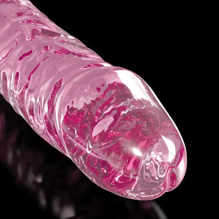 Icicles No. 86 Glass Dildo with Base