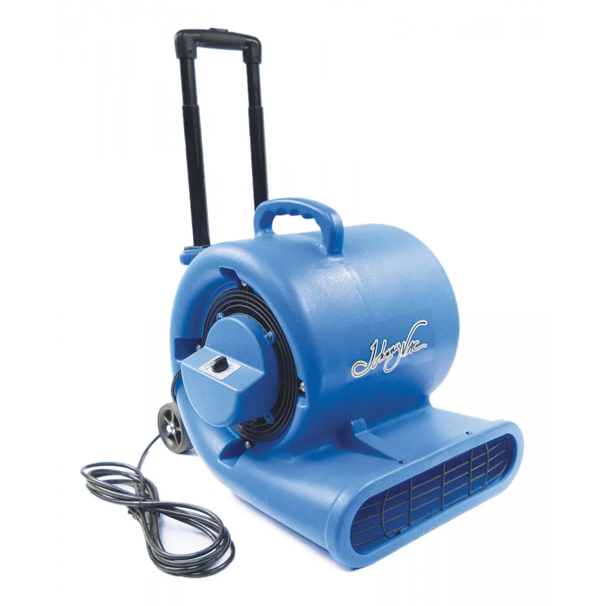 Johnny Vac JV3004W Portable Floor Blower | Fan & Floor Dryer | Fan Diameter 9.5 Inches  (24 cm) - 3 Speed Motor with Telescopic Handle and Wheels