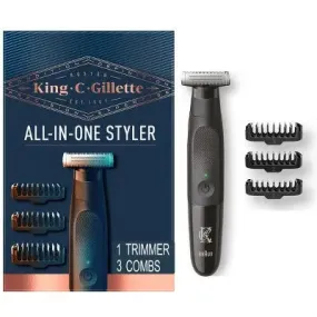 King C. Gillette XT3000 Men's Style Master Cordless Stubble Trimmer   3 Attachment Combs