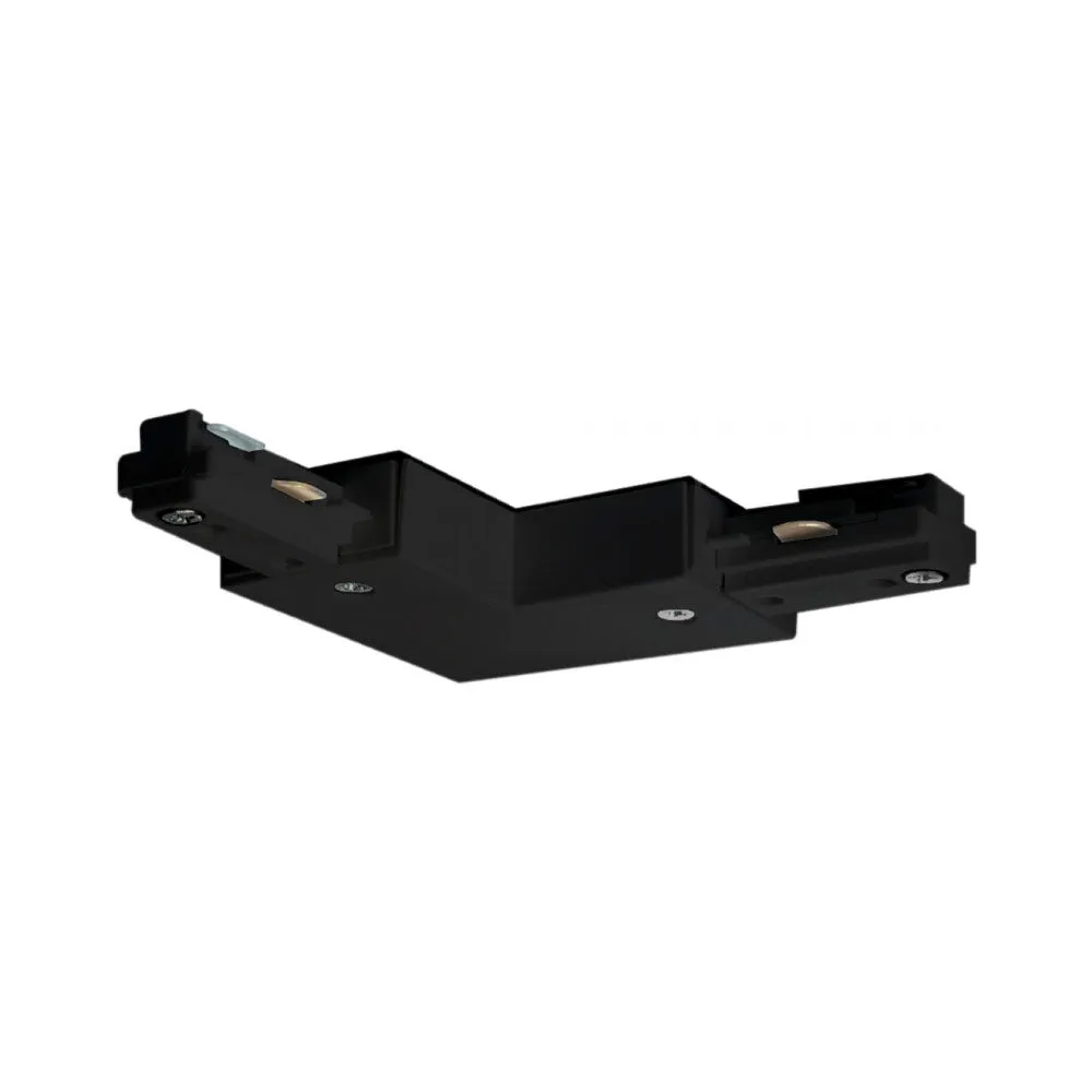 L Connector for Track Lighting Black Finish