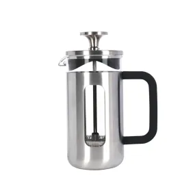 La Cafetiere Pisa 3-Cup 350ml Brushed SS/Glass French Press (Silver)