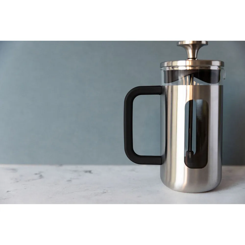 La Cafetiere Pisa 3-Cup 350ml Brushed SS/Glass French Press (Silver)