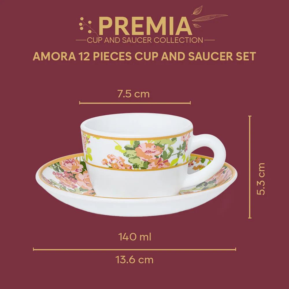 Larah By Borosil Amora Cup n Saucer Set