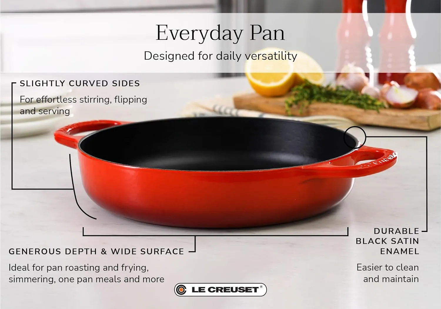 Le Creuset 11" Signature Everyday Pan - Caribbean