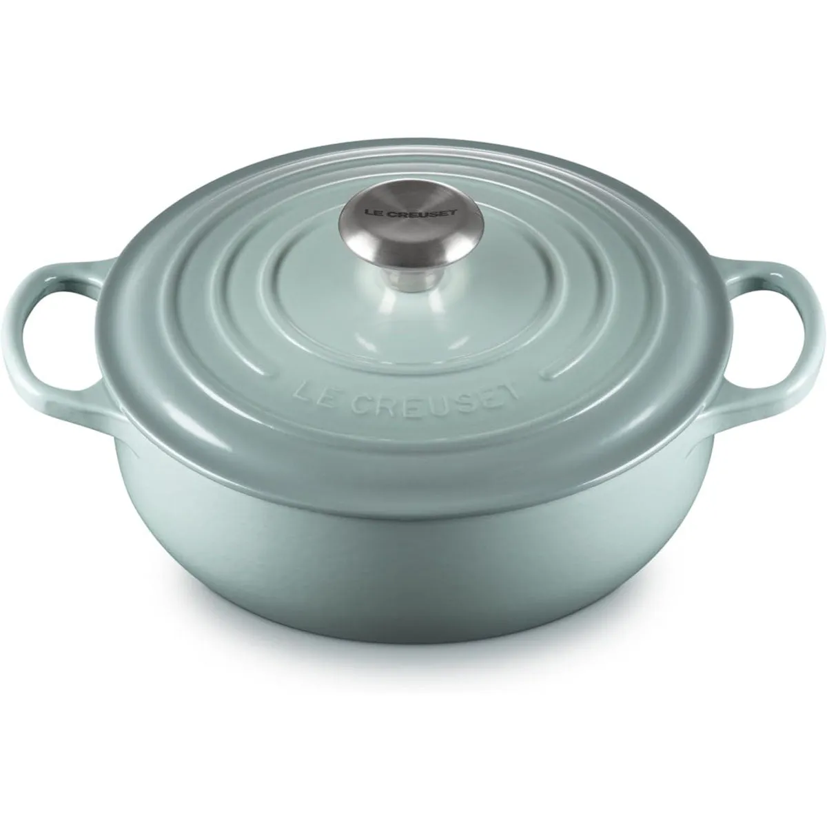 Le Creuset 3.5 qt. Signature Sauteuse - Sea Salt