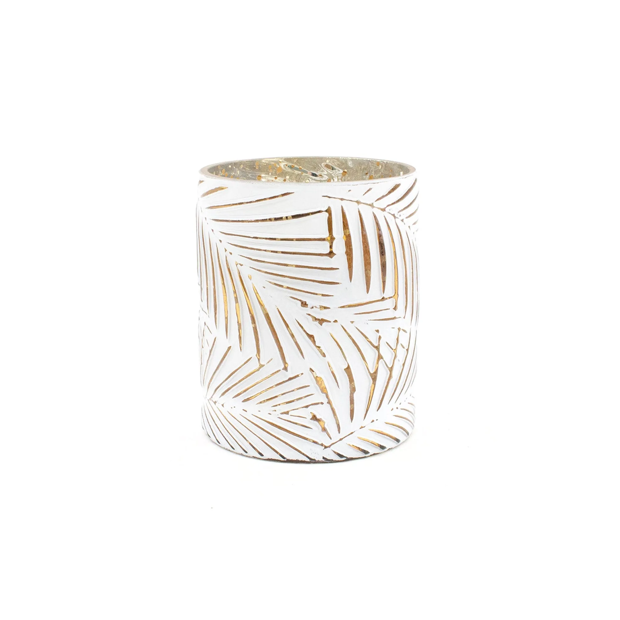 Leaf Pattern Glass Cup