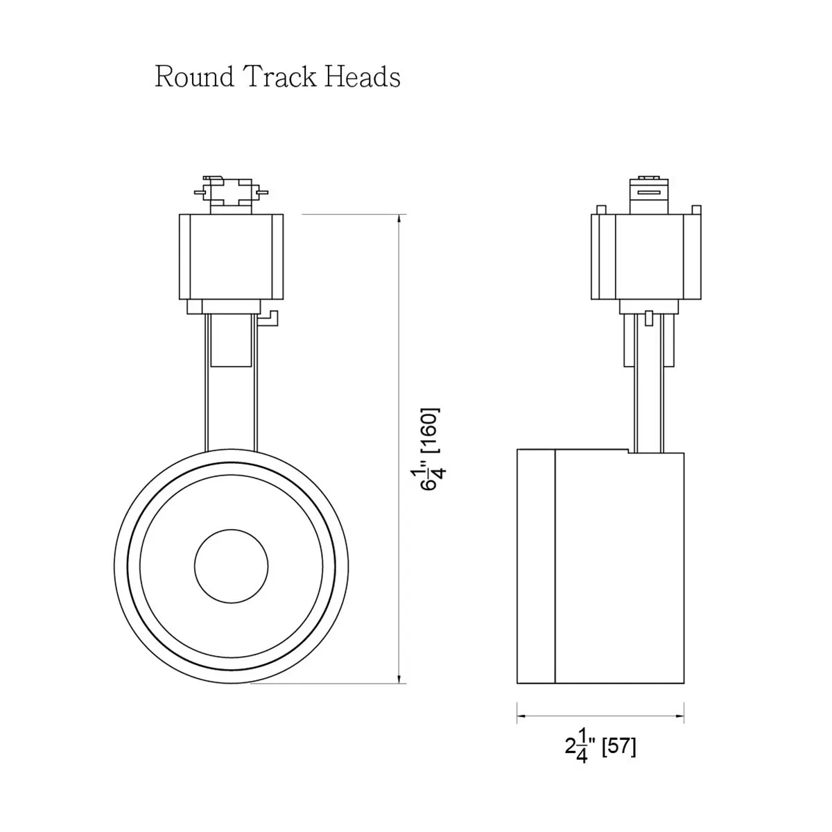 LED Round Halo Track Head 12W 1000 Lumens 3000K, 24°, Black and Brass