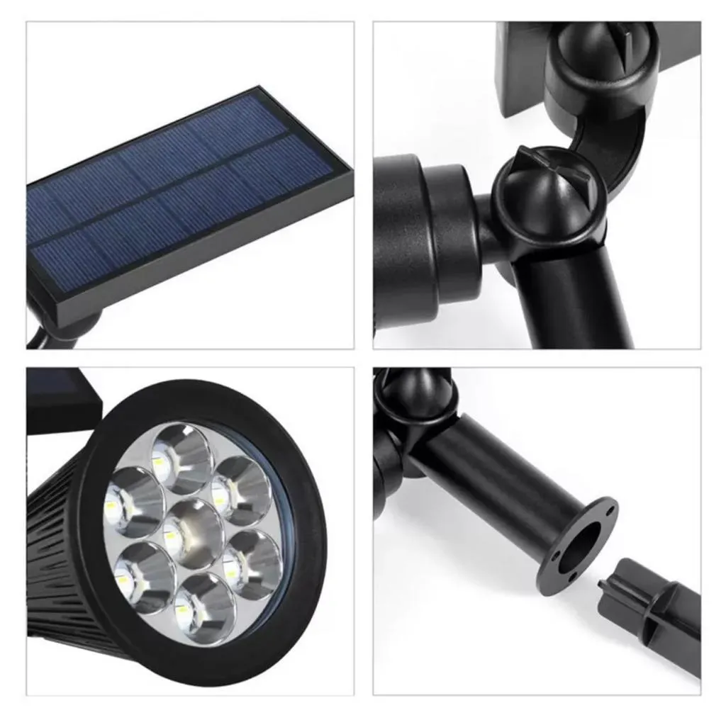 Led Solar inground spike lights with complete accessories