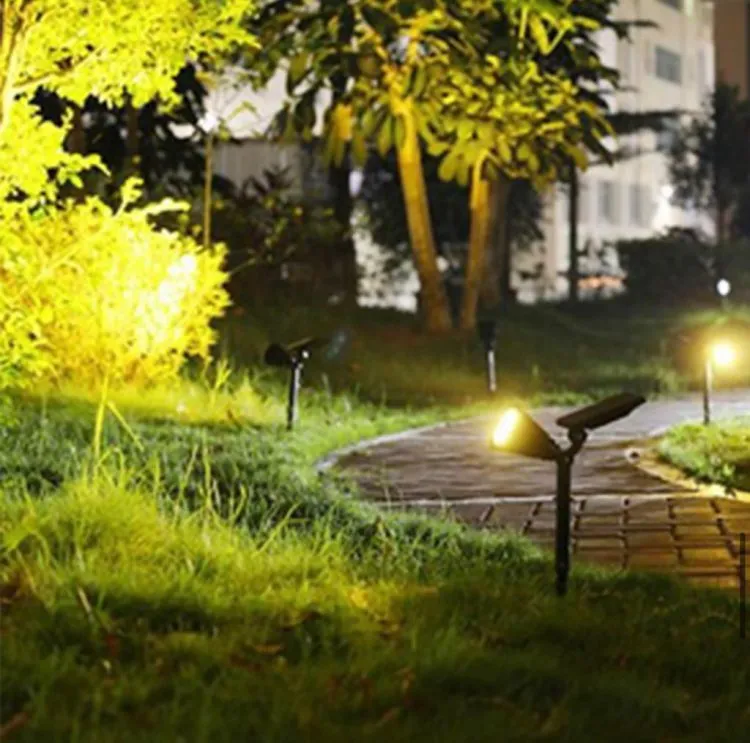 Led Solar inground spike lights with complete accessories