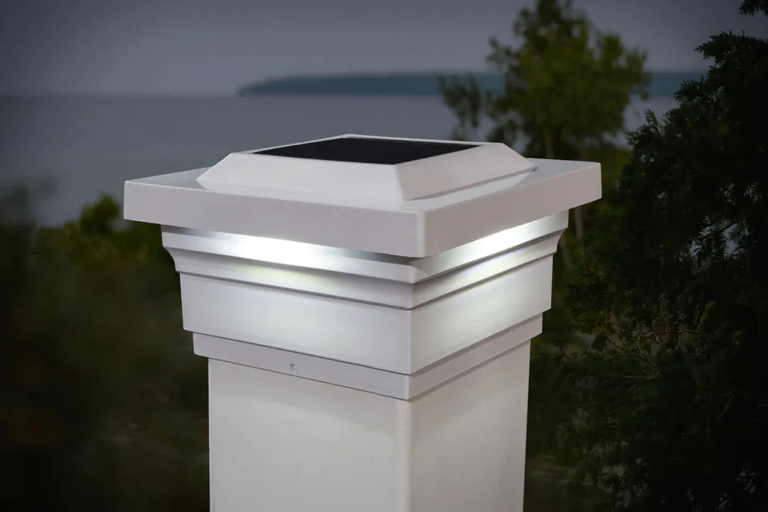 LED Solar Post Cap 5x5 15 Lumens 4500K (Pack Of 2)