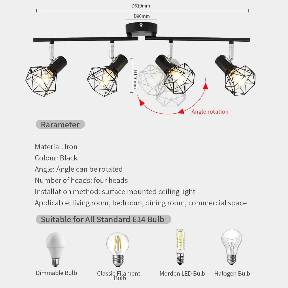 LED Track Light for Living Room, Kitchen - AC90-260V